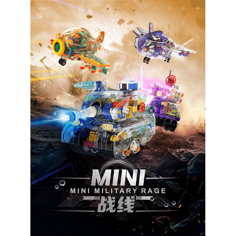 IBLOCK IB1301-1 1301-1 MẶT TRƯỚC MINI XE TĂNG T-25 bộ đồ chơi xếp lắp ráp ghép mô hình MINI MILITARY RAGE