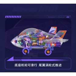 IBLOCK IB1301-2 1301-2 MẶT TRẬN MINI MÁY BAY CHIẾN ĐẤU TÀNG HÌNH J-20 bộ đồ chơi xếp lắp ráp ghép mô hình MINI MILITARY RAGE