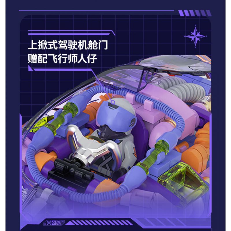 IBLOCK IB1301-2 1301-2 MẶT TRẬN MINI MÁY BAY CHIẾN ĐẤU TÀNG HÌNH J-20 bộ đồ chơi xếp lắp ráp ghép mô hình MINI MILITARY RAGE