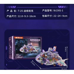 IBLOCK IB1301-2 1301-2 MẶT TRẬN MINI MÁY BAY CHIẾN ĐẤU TÀNG HÌNH J-20 bộ đồ chơi xếp lắp ráp ghép mô hình MINI MILITARY RAGE