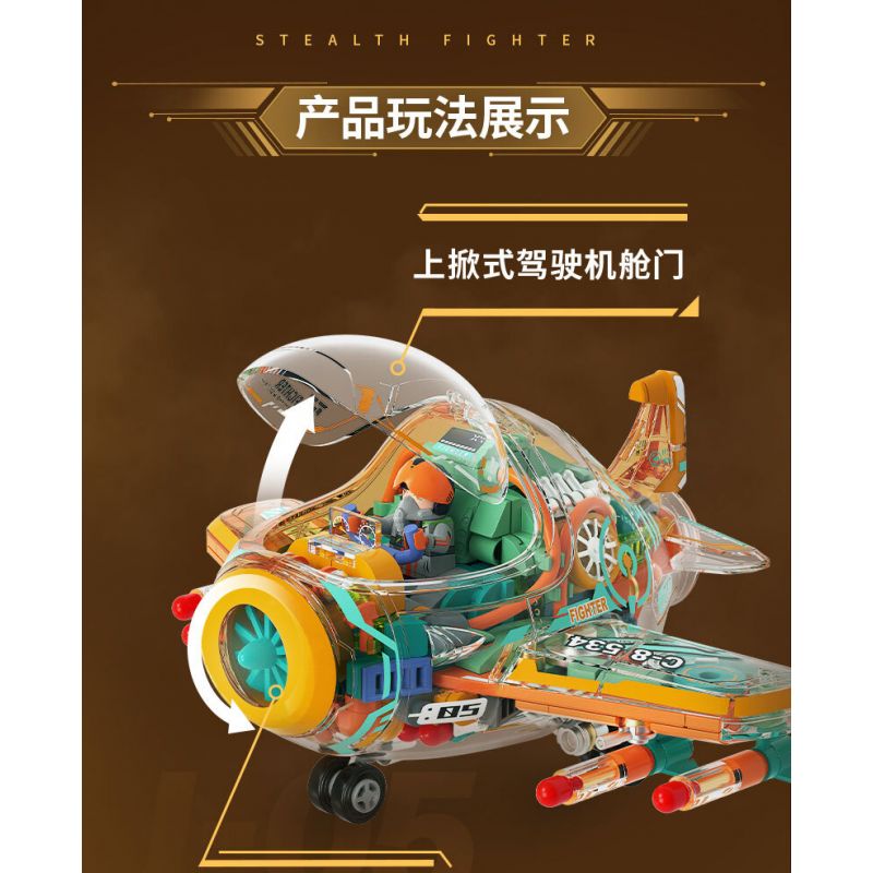 IBLOCK IB1301-3 1301-3 MẶT TRẬN MINI MÁY BAY CHIẾN ĐẤU J-05 JET bộ đồ chơi xếp lắp ráp ghép mô hình MINI MILITARY RAGE