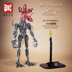 DK 7045 NHỮNG ĐIỀU KỲ LẠ PIRANHA bộ đồ chơi xếp lắp ráp ghép mô hình Movie & Game 2IN1 STRANGE CANNIBAL FLOWER Phim Và Trò Chơi 858 khối