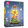 JIESTAR JJ9086 9086 MẶT TRỜI NHỎ HOA ĐỒNG TIỀN bộ đồ chơi xếp lắp ráp ghép mô hình 323 khối