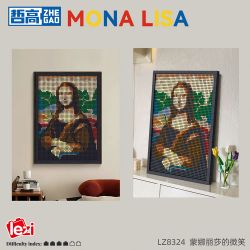 ZHEGAO LZ8324 8324 NỤ CƯỜI CỦA MONA LISA bộ đồ chơi xếp lắp ráp ghép mô hình Art MONALISA 3624 khối