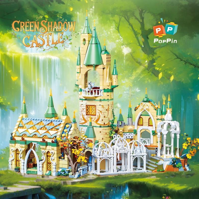 ZHEGAO 643000 LÂU ĐÀI MÀU XANH LÁ CÂY bộ đồ chơi xếp lắp ráp ghép mô hình The Lord Of The Rings GREEN SHADOW CASTLE Chúa Nhẫn 1515 khối
