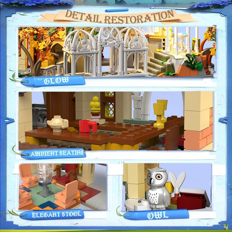 ZHEGAO 643000 LÂU ĐÀI MÀU XANH LÁ CÂY bộ đồ chơi xếp lắp ráp ghép mô hình The Lord Of The Rings GREEN SHADOW CASTLE Chúa Nhẫn 1515 khối