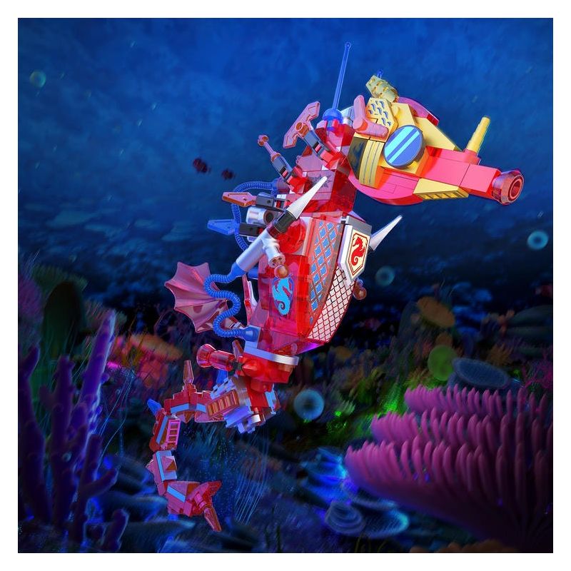 ZHEGAO 662037 SEA LIFE 2 4 MẪU bộ đồ chơi xếp lắp ráp ghép mô hình 1191 khối