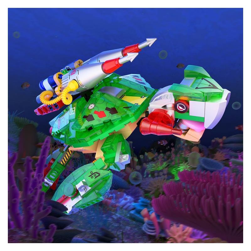 ZHEGAO 662037 SEA LIFE 2 4 MẪU bộ đồ chơi xếp lắp ráp ghép mô hình 1191 khối