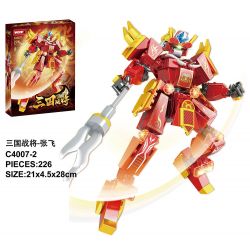 WOMA C4007 4007 BỐN GUAN YU ZHANG FEI ZHAO YUN HUANG ZHONG bộ đồ chơi xếp lắp ráp ghép mô hình 899 khối