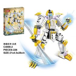 WOMA C4008 4008 4 LOẠI CƠ THÚ THẦN THOẠI THANH LONG BẠCH HỔ SUZAKU HUYỀN VŨ bộ đồ chơi xếp lắp ráp ghép mô hình 896 khối