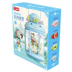 JAKI HK115 ÁNH SÁNG XUNG QUANH RUOLAI NANCI DIỀU GIẤY DONGFENG bộ đồ chơi xếp lắp ráp ghép mô hình