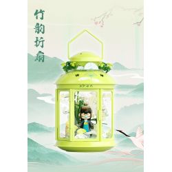 JAKI HK116 ÁNH SÁNG KHÔNG KHÍ RUOLAI NANCI QUẠT GẤP VẦN TRE bộ đồ chơi xếp lắp ráp ghép mô hình