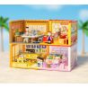 WEKKI 516415 CHERRY NHỎ BALLS NGÔI NHÀ STACK CỬA HÀNG BURGER HUAMOU bộ đồ chơi xếp lắp ráp ghép mô hình Movie & Game Phim Và Trò Chơi 216 khối