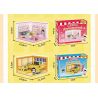 WEKKI 516415 CHERRY NHỎ BALLS NGÔI NHÀ STACK CỬA HÀNG BURGER HUAMOU bộ đồ chơi xếp lắp ráp ghép mô hình Movie & Game Phim Và Trò Chơi 216 khối
