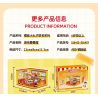 WEKKI 516415 CHERRY NHỎ BALLS NGÔI NHÀ STACK CỬA HÀNG BURGER HUAMOU bộ đồ chơi xếp lắp ráp ghép mô hình Movie & Game Phim Và Trò Chơi 216 khối