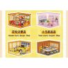 WEKKI 516416 BÓNG ANH ĐÀO NHỎ NGÔI NHÀ STACK CỬA HÀNG TRÁNG MIỆNG XIAOYU bộ đồ chơi xếp lắp ráp ghép mô hình Movie & Game Phim Và Trò Chơi 200 khối