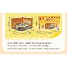 WEKKI 516416 BÓNG ANH ĐÀO NHỎ NGÔI NHÀ STACK CỬA HÀNG TRÁNG MIỆNG XIAOYU bộ đồ chơi xếp lắp ráp ghép mô hình Movie & Game Phim Và Trò Chơi 200 khối