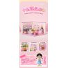 WEKKI 516417 NGÔI NHÀ JENGA THƠM NGON CỦA CHIBI MARUKO-CHAN HÀNG SUSHI bộ đồ chơi xếp lắp ráp ghép mô hình Movie & Game Phim Và Trò Chơi 206 khối