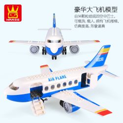 DUBIE 630 MÁY BAY LỚN bộ đồ chơi xếp lắp ráp ghép mô hình Duplo Khối Lớn 56 khối