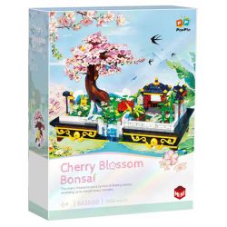 ZHEGAO 663500 ANH ĐÀO bộ đồ chơi xếp lắp ráp ghép mô hình CHERRY BLOSSOM BONSAI 1008 khối