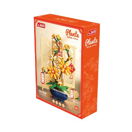 JAKI DK003 XU HƯỚNG HOA CÂY QUỐC GIA RỰC RỠ ĐÓN XUÂN bộ đồ chơi xếp lắp ráp ghép mô hình Creator WINTER JASMINE Sáng Tạo