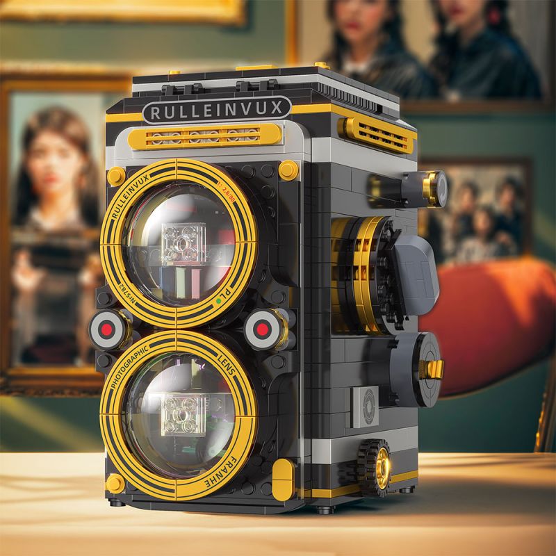 ZHEGAO 662040 MÁY ẢNH CỔ ĐIỂN bộ đồ chơi xếp lắp ráp ghép mô hình Creator Sáng Tạo 630 khối