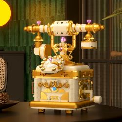 ZHEGAO 662042 ĐIỆN THOẠI RETRO bộ đồ chơi xếp lắp ráp ghép mô hình Creator Sáng Tạo 552 khối