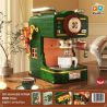 ZHEGAO 662043 MÁY PHA CÀ PHÊ RETRO bộ đồ chơi xếp lắp ráp ghép mô hình Creator Sáng Tạo 618 khối