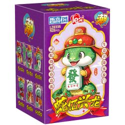 ZHEGAO LZ8335 8335 6 ĐẠI VẬN CHO TUỔI TỴ TĂNG TRƯỞNG ĐỀU ĐẶN CÁ HÀNG NĂM NGHĨ ĐẾN RẮN CAM MANG LẠI THỊNH VƯỢNG RỒNG MAY MẮN PHÚ QUÝ CẦU bộ đồ chơi xếp lắp ráp ghép mô hình Creator Sáng Tạo 3181 khối