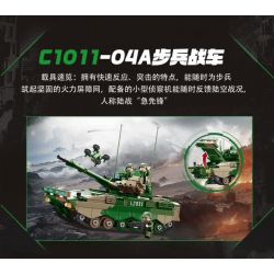 WOMA C1011 1011 LỮ ĐOÀN HỖN HỢP HẠNG NẶNG XE CHIẾN ĐẤU BỘ BINH 04A bộ đồ chơi xếp lắp ráp ghép mô hình Military Army Quân Sự Bộ Đội 774 khối