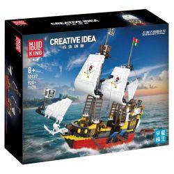 MouldKing 10137 Mould King 10137 RED BEARD REVENGE bộ đồ chơi xếp lắp ráp ghép mô hình Pirates Of The Caribbean REDBEARD'S REVENGE Cướp Biển Vùng Caribe 928 khối