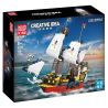 MouldKing 10137 Mould King 10137 RED BEARD REVENGE bộ đồ chơi xếp lắp ráp ghép mô hình Pirates Of The Caribbean REDBEARD'S REVENGE Cướp Biển Vùng Caribe 928 khối