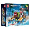 MouldKing 10148 Mould King 10148 KHÁCH SẠN BẾN TÀU bộ đồ chơi xếp lắp ráp ghép mô hình City DOCKSIDE INN Thành Phố 782 khối