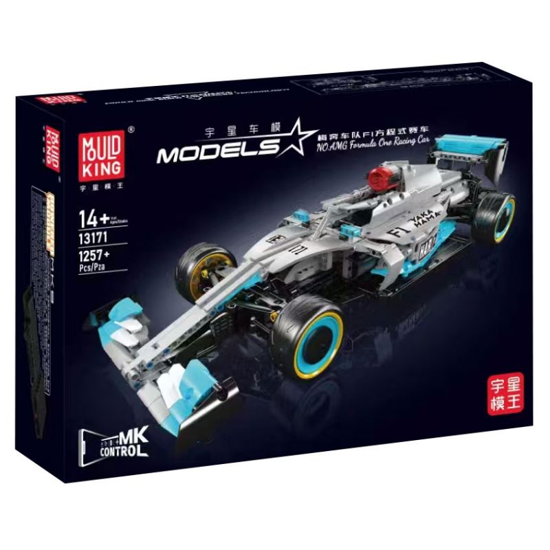  MouldKing 13171 AMG Formula One Racing Car Xếp hình lắp ráp ghép mô hình Đội Meben F1 Đua xe công thức