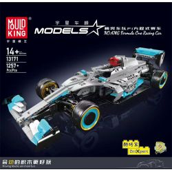 MouldKing 13171 Mould King 13171 ĐỘI MEBEN F1 ĐUA XE CÔNG THỨC bộ đồ chơi xếp lắp ráp ghép mô hình Technic AMG FORMULA ONE RACING CAR Kỹ Thuật Công Nghệ Cao Mô Hình Phương Tiện 1257 khối