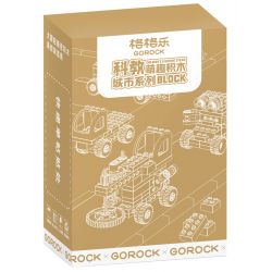 GOROCK 1003 THÀNH PHỐ KHOA HỌC VÀ GIÁO DỤC DỄ THƯƠNG bộ đồ chơi xếp lắp ráp ghép mô hình Duplo CHILDREN'S LEARNING STEAM Khối Lớn 76 khối