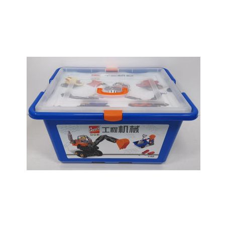 GOROCK 1102 1102-2 MÁY MÓC XÂY DỰNG bộ đồ chơi xếp lắp ráp ghép mô hình Duplo Khối Lớn 110 khối