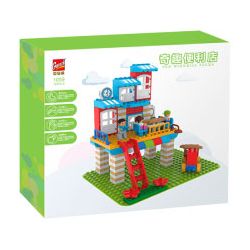 GOROCK 1059 CỬA HÀNG TIỆN LỢI VUI VẺ bộ đồ chơi xếp lắp ráp ghép mô hình Duplo Khối Lớn 184 khối