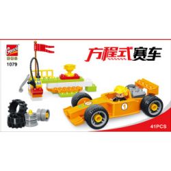 GOROCK 1079 CÔNG THỨC bộ đồ chơi xếp lắp ráp ghép mô hình Duplo Khối Lớn 41 khối
