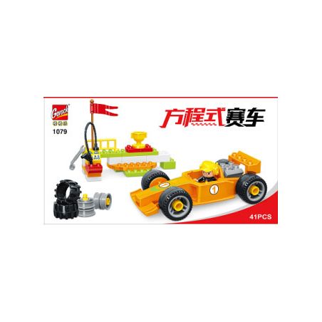 GOROCK 1079 CÔNG THỨC bộ đồ chơi xếp lắp ráp ghép mô hình Duplo Khối Lớn 41 khối
