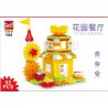 GOROCK 1083 NHÀ HÀNG SÂN VƯỜN bộ đồ chơi xếp lắp ráp ghép mô hình Duplo Khối Lớn 92 khối