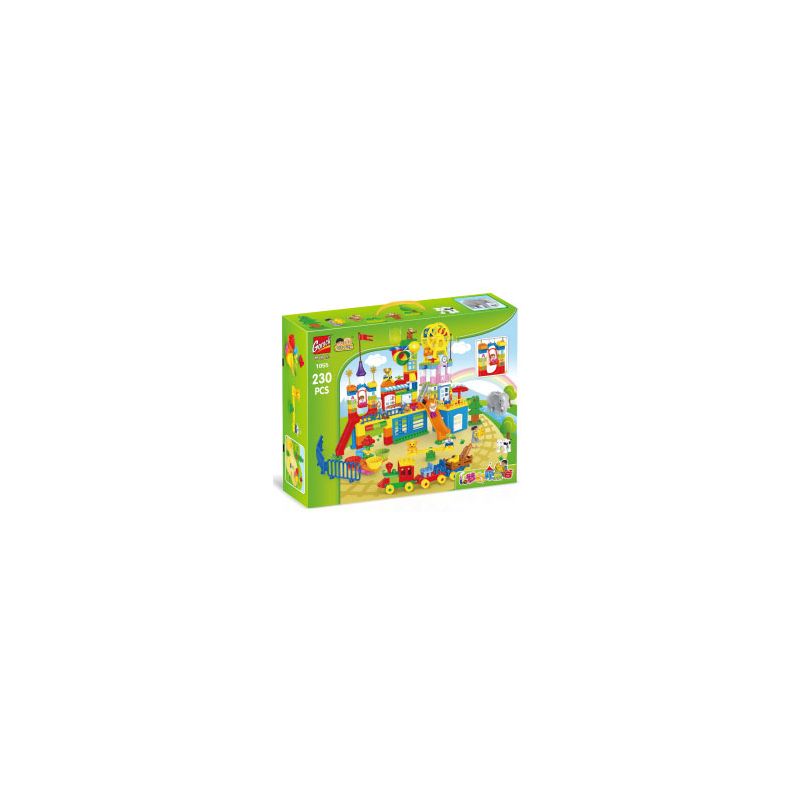 GOROCK 1055 FANTASY HAPPY VALLEY bộ đồ chơi xếp lắp ráp ghép mô hình Duplo Khối Lớn 230 khối GOROCK 1055 FANTASY HAPPY VALLEY bộ đồ chơi xếp lắp ráp ghép mô hình Duplo Khối Lớn 230 khối
