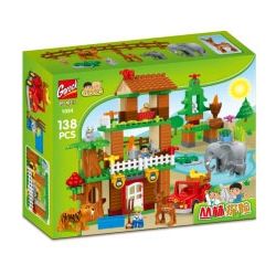 GOROCK 1033 1034 CUỘC PHIÊU LƯU RỪNG RẬM bộ đồ chơi xếp lắp ráp ghép mô hình Duplo Khối Lớn 138 khối