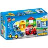 GOROCK 1036 SỞ CẢNH SÁT THÀNH THỊ bộ đồ chơi xếp lắp ráp ghép mô hình Duplo Khối Lớn 41 khối