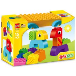 GOROCK 1020 ĐOẠN GIỚI THIỆU VUI NHỘN bộ đồ chơi xếp lắp ráp ghép mô hình Duplo Khối Lớn 15 khối