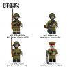 GUANGDONG RUIZHIDA N613 N614 N615 N616 4 LIÊN XÔ bộ đồ chơi xếp lắp ráp ghép mô hình Military Army Quân Sự Bộ Đội