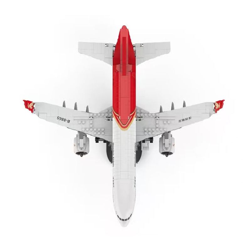  Shenzhen Airlines ZH001 Xếp hình lắp ráp ghép mô hình Mẫu máy bay của hãng hàng không Thâm Quyến: máy bay thành phố A330-300