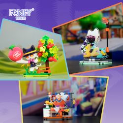 FUNIFY W8102 8102 BAN NHẠC HULULU MEOW 8 NGƯỜI MẪU MIER STAGE SNOW TUAN XIAOQI POPCORN AYING CAFE XUETUAN ORCHARD PHÒNG HỌC BẾP BỎNG NGÔ PHỐ bộ đồ chơi xếp lắp ráp ghép mô hình Movie & Game Phim Và Trò Chơi
