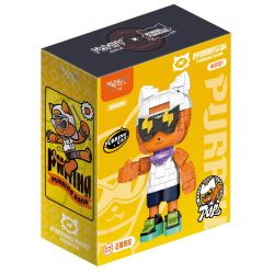 FUNIFY W8101 8101 VỤ NGÁY POPCORN bộ đồ chơi xếp lắp ráp ghép mô hình Movie & Game PURRING CAT Phim Và Trò Chơi