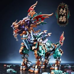 KOZOSHA P2108 2108 XU HƯỚNG THẦN THOẠI QUỐC GIA QUÁI THÚ TỐT LÀNH QILIN bộ đồ chơi xếp lắp ráp ghép mô hình KIRIN 1616 khối
